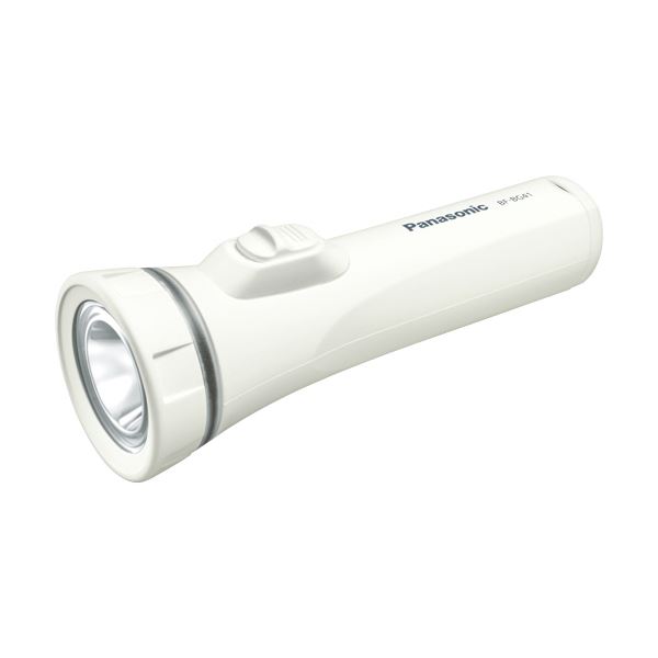 （まとめ）パナソニック LED懐中照明ランプ 蓄電池エボルタNEO単1形2本付 BF-BG41K-W 1個 【×3書き割り】[21]