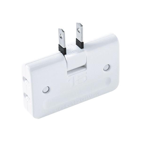 (まとめ) サンワサプライ 平トリプル水道栓2P・3個口 白いこと TAP-AC5N 1個 【×30書き割り】[21]