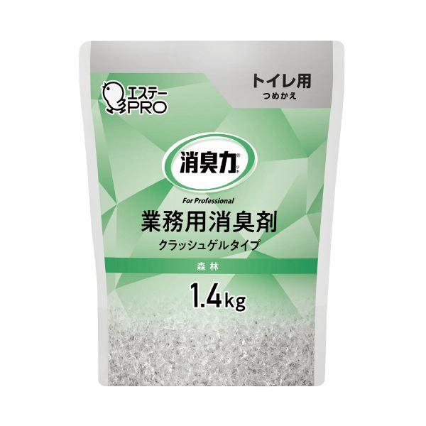 (まとめ) エステー 消臭力 お役目用 先だつもの 室内用便器用 詰め替え 1.4kg 森林地帯 【×10仕掛ける】 [21]