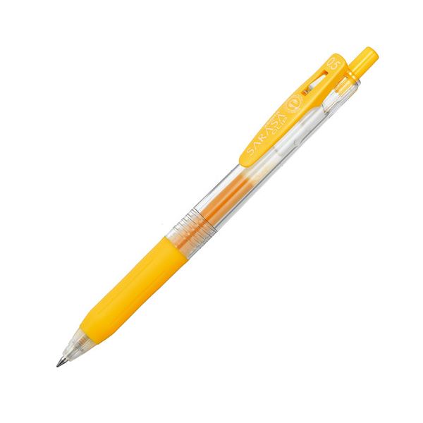 (まとめ) ゼブラ ゲルインクボールペン サラサゼムクリップ 0.5粍 黄 JJ15-Y 1本  【×100仕掛ける】[21]