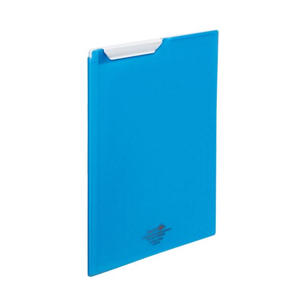 （まとめ）リヒトラブ AQUA DROPsゼムクリップ整理保存用具 A4 青 F-5067-8 1枚 【×10書き割り】[21]