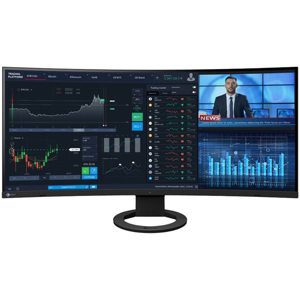 EIZO 95.3cm 37.5型カラー液晶モニター FlexScan EV3895 ブラック EV3895-BK [21]