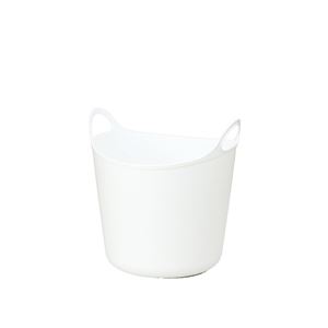 ランドリーバスケット 洗濯かご 39×38×41cm 26L ホワイト 20個セット ハンドル付き アルゴ L 洗濯用品 ランドリー用品[21]