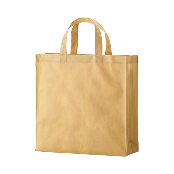(まとめ) TANOSEE 不織布御徒面子 小 ヨコ320×タテ330×マチ幅110粍 ベージュ 1容器に並べる（10枚）  【×10書き割り】[21]