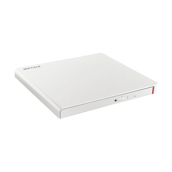 バッファロー USB2.0用ポータブルDVDドライブ 軽量コンパクトタイプ 書き込みソフト付属 Windows/Mac両対応 ホワイトDVSM-PLV8U2-WHB 1台[21]