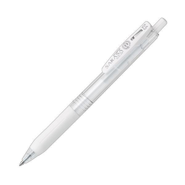 (まとめ) ゼブラ ゲルインクボールペン サラサゼムクリップ 0.5粍 牛乳白いこと JJ15-MKW 1本  【×100仕掛ける】[21]