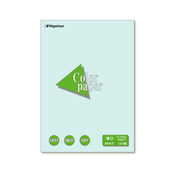 (まとめ) 長門屋バス発着場 Color Paper B5 厚口 水 ナ-4310 1冊（100枚）  【×30仕掛ける】[21]