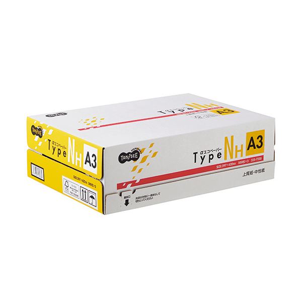 （まとめ）TANOSEE αエコ調査報告手合いNH A3 1箱(1500枚:500枚×3冊) 【×3仕掛ける】[21]
