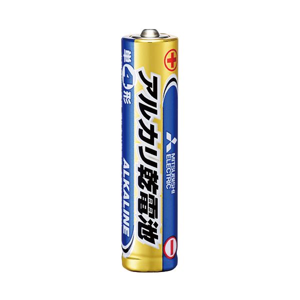 (まとめ) 三菱電機 アルカリ乾電池 単4形LR03N/4S 1セット(40本:4本×10パック) 【×10セット】[21]