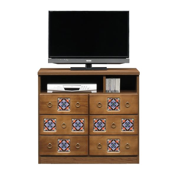ミドル テレビ台 テレビボード 幅89cm ブラウン 日本製 木製 桐材 リビング ダイニング 子供部屋 ベッドルーム 寝室 完成品 [21]