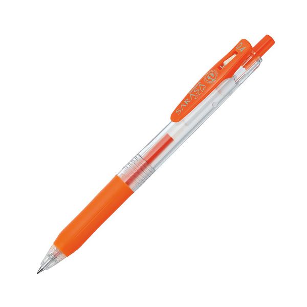 (まとめ) ゼブラ ゲルインクボールペン サラサゼムクリップ 0.4粍 赤いことオレンジ色 JJS15-ROR 1本  【×100仕掛ける】[21]