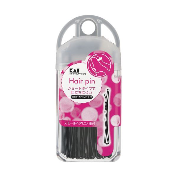 （まとめ）貝印 スモールヘアピン 玉付 約25g HL0104 1個 【×30セット】[21]