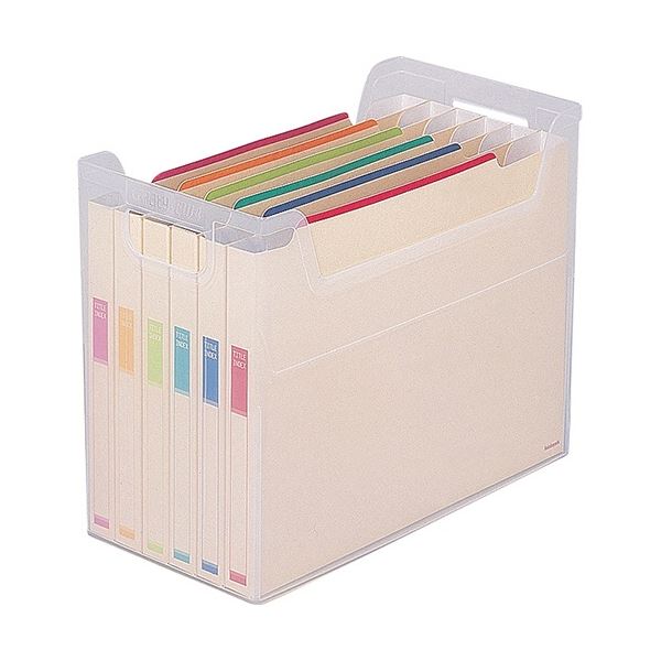 ナカバヤシ なげこみBOX(6分類) A4ヨコ ペーパーファイル6冊付 フボI-F6 1セット(10個)[21]