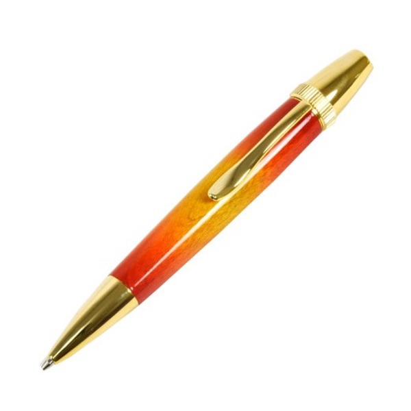 サンバースト ボールペン/文房具 【楓 メイプルウッド パーカー手合い】 芯：0.7粍 日本製 文具 『Air Brush Wood Pen』 [21]