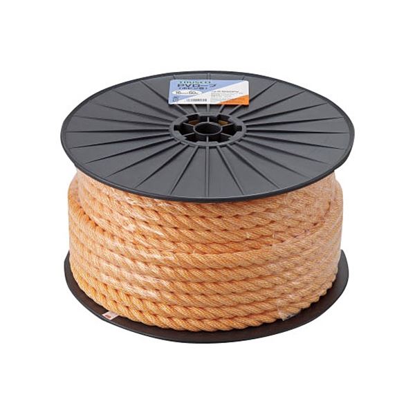 TRUSCO PV索条 16mm×50m 木管巻 黄 R-1650PV 1巻[21]