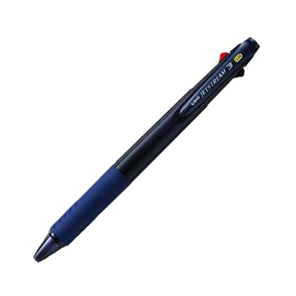 (まとめ) 三菱鉛筆 3色ボールペン ジェット機流れ3 0.38粍 軸色（澄み切った米国海軍） SXE340038T.9 1本  【×30書き割り】[21]