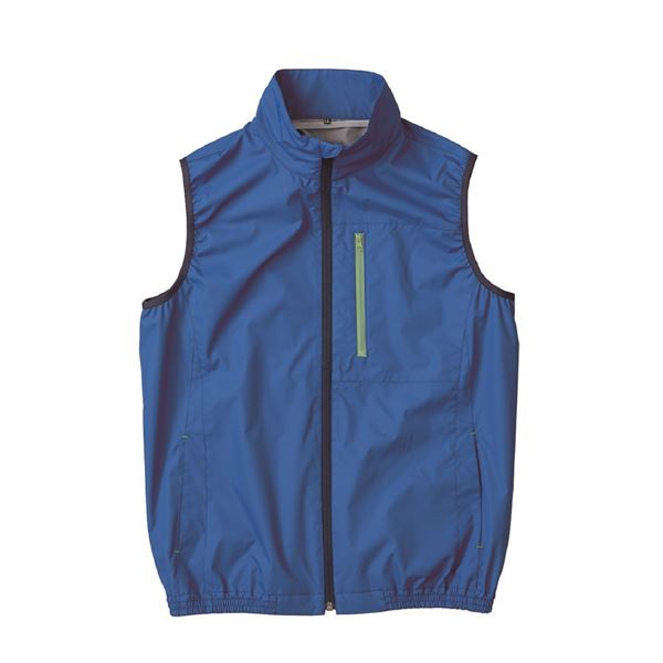KU92140 空調服 R ポリエステル製 遮熱 タチエリ ベスト 服のみ ブルー 5L [21]