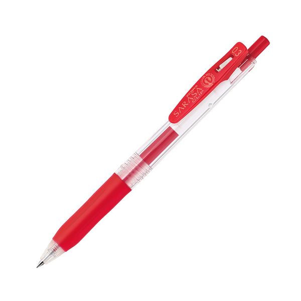 (まとめ) ゼブラ ゲルインクボールペン サラサゼムクリップ 0.3粍 赤 JJH15-R 1本  【×100書き割り】[21]