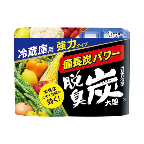 （まとめ） エステー 脱臭炭 冷蔵庫用大型 240g【×10セット】 [21]
