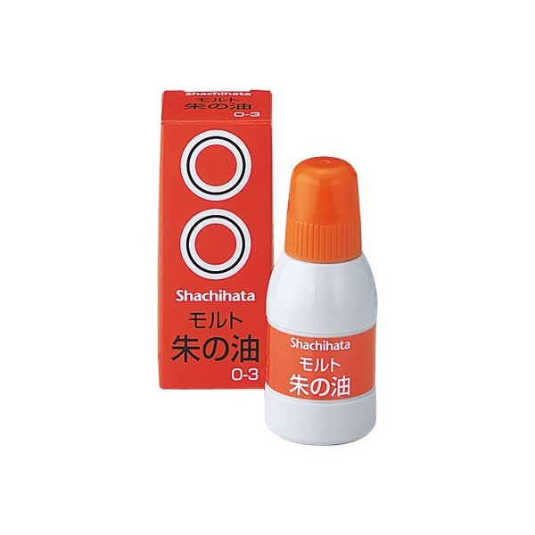 (まとめ) シヤチハタ モルト朱の油 大 O-3 1個 【×20書き割り】[21]