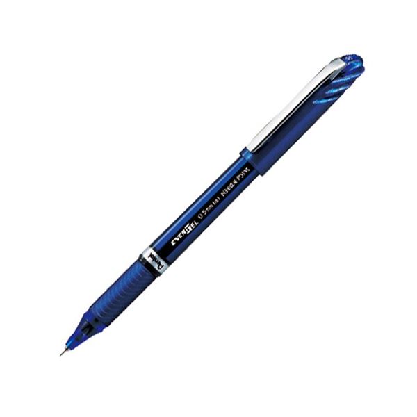 (まとめ) ぺんてる ゲルインクボールペン エナージェルユーロ 0.5粍 青 BLN25-C 1仕掛ける(10本) 【×5仕掛ける】[21]