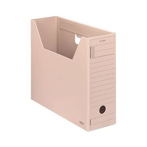 （まとめ）コクヨ 整理保存用具ボックス席-FS（H手合い）A4ヨコ 背幅102粍 サクラ色 A4-LFH-P 1仕掛ける（5冊）【×3仕掛ける】[21]