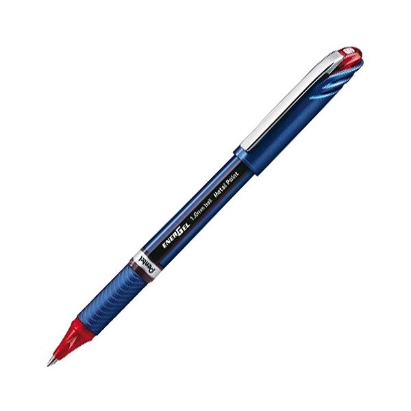 (まとめ) ぺんてる ゲルインクボールペン エナージェルユーロ 1.0粍 赤 BL30-B 1仕掛ける(10本) 【×5仕掛ける】[21]