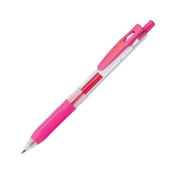 (まとめ) ゼブラ ゲルインクボールペン サラサゼムクリップ 0.3粍 さくら色 JJH15-P 1本  【×100書き割り】[21]
