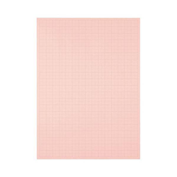 (まとめ) TANOSEE 書きうつす紙（プルタイプ） 本体 788×1085粍 50粍方眼 サクラ色 1入れもの（20枚）  【×10仕掛ける】[21]
