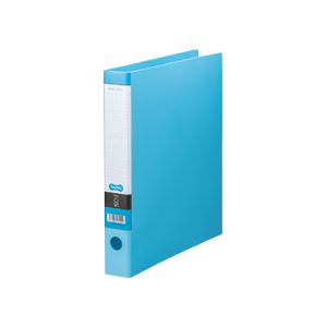 (まとめ) TANOSEE Oリングファイル A4タテ 2穴 250枚収容 背幅44mm ライトブルー 1セット（10冊） 【×5セット】[21]