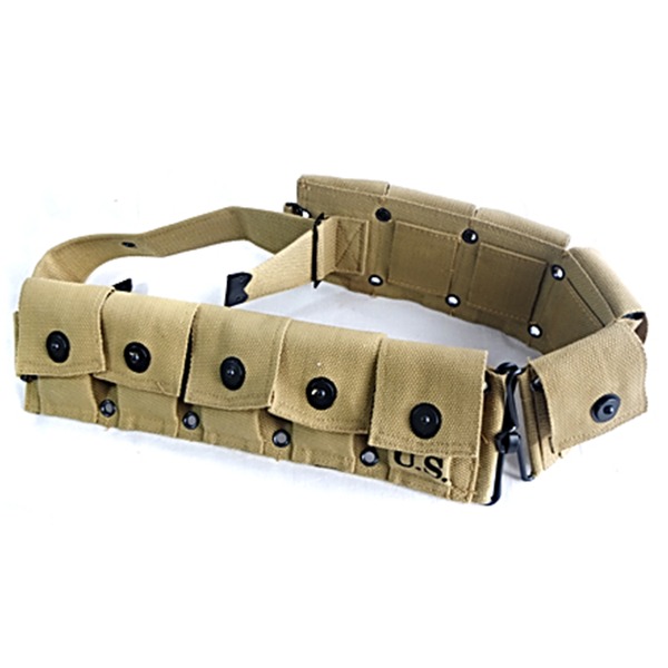 アメリカ軍 M1923 ガーランド ベルト カーキ 綿100％ 米軍 レプリカ ミリタリーグッズ ミリタリーウェア 軍モノ アーミー[21]