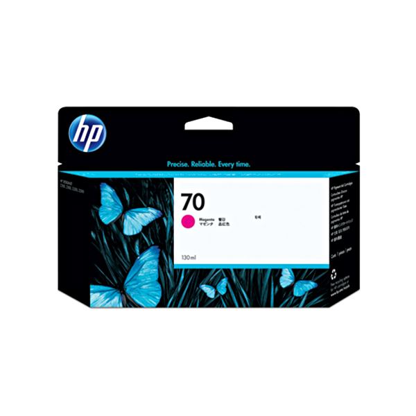 (まとめ) HP70 インキ薬莢 マゼンタ 130ml えの具系 C9453A 1個  【×10書き割り】[21]