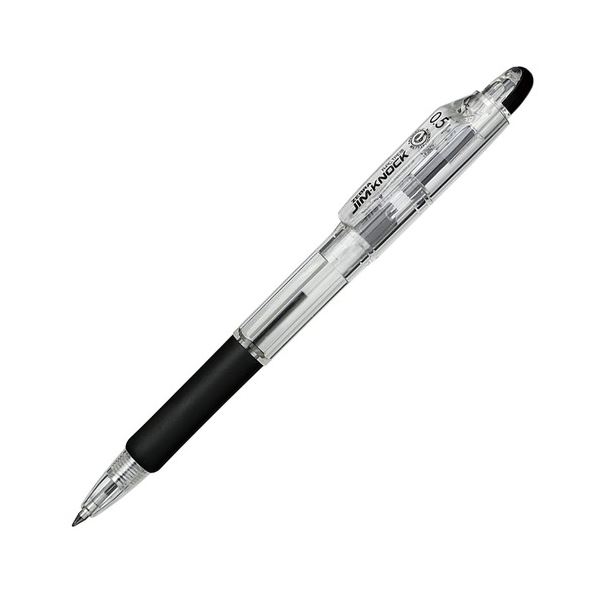 (まとめ) ゼブラ 油性ボールペン ジムノック 0.5mm 黒 KRBS-100-BK 1本 【×100セット】[21]