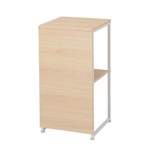 TANOSEE COZYINTERIORS 電話台 ホワイト＆木目ナチュラル 1台 【組立品】[21]