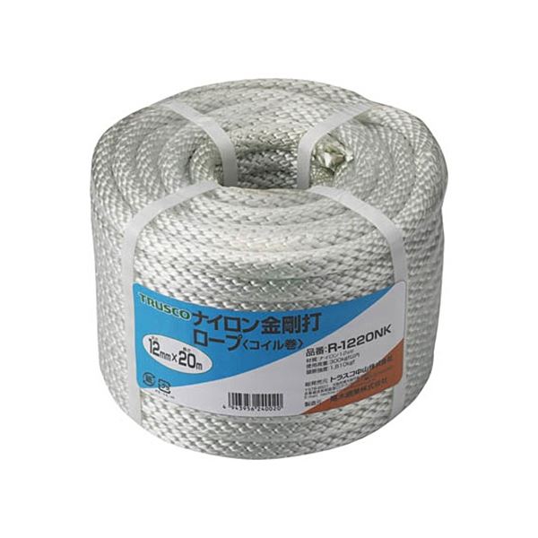TRUSCO ナイロン金剛石打索条 12mm×20m 捲線巻 R-1220NK 1巻[21]