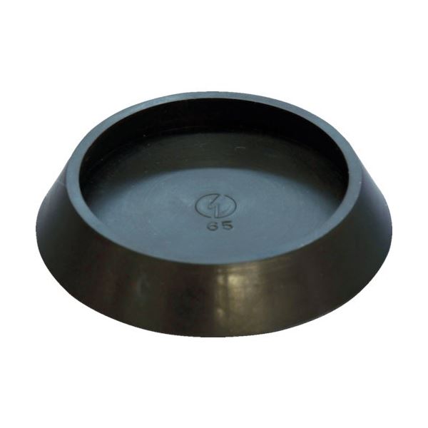(まとめ) 光 平置きゴム 黒 丸 内径65mm BE-0-652 1個 【&times;20セット】[21]｜家具・インテリア雑貨　カグール
