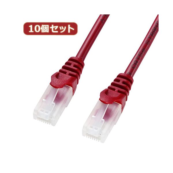 10個書き割りサンワサプライ ツメ折れ押しとどめるCAT5eLAN有線テレビ 天使の都市-Y5TS-05RX10[21]