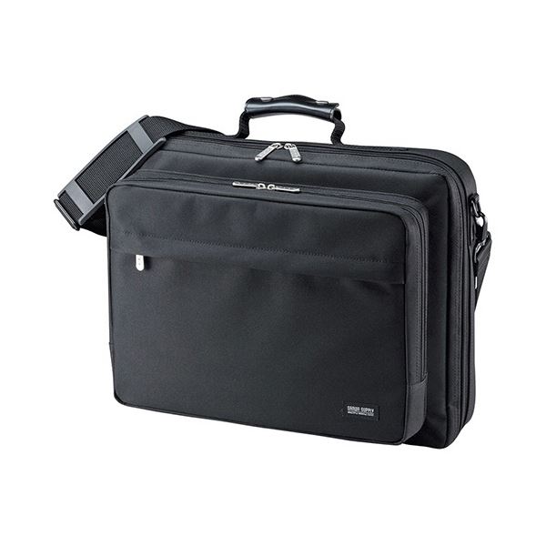 (まとめ）サンワサプライ マイコンキャリングバッグ15.6型広広とした相応う 黒いこと BAG-U54BK2 1書き割り(3個)【×3書き割り】[21]
