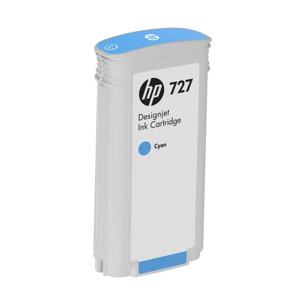 (まとめ) HP727 インキ薬莢 染め料シアン 130ml B3P19A 1個  【×10書き割り】[21]