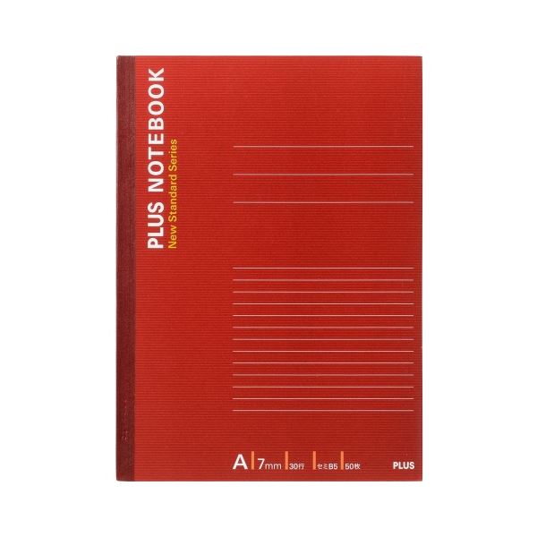 (まとめ）プラス ノートブック NO-005AS B5 A罫10冊【×5セット】 [21]