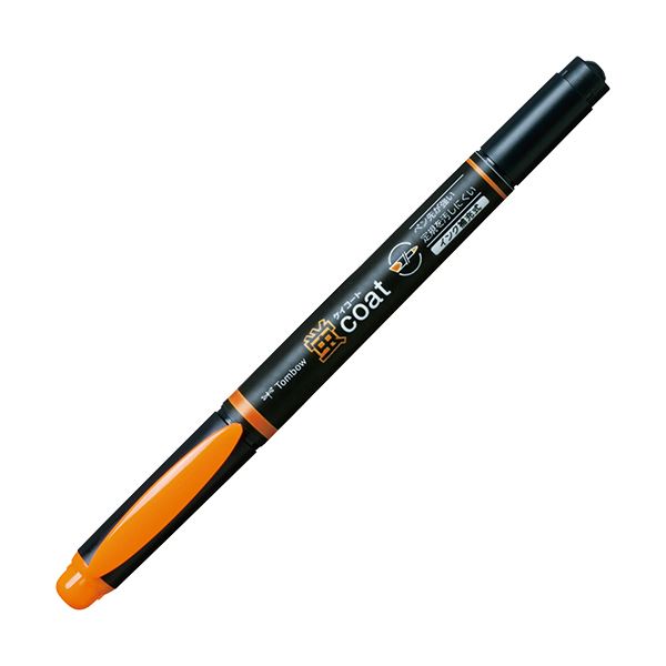 (まとめ) トンボ鉛筆 蛍厚地の外套 ツイン手合いだいだい WA-TC93 1本  【×100書き割り】[21]