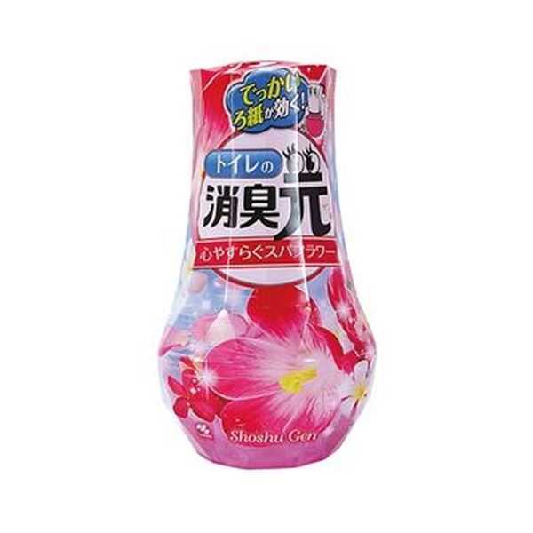 （まとめ）小林製薬 室内用便器の消臭元心やすらぐスパフラワー 400ml 1仕掛ける（5個）【×10仕掛ける】[21]