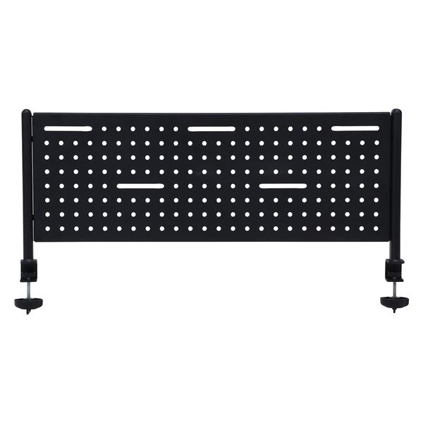 デスクパネル 幅80.5×奥行6.5×高さ36.5cm ブラック 組立品 在宅ワーク テレワーク リビング【代引不可】 [21]