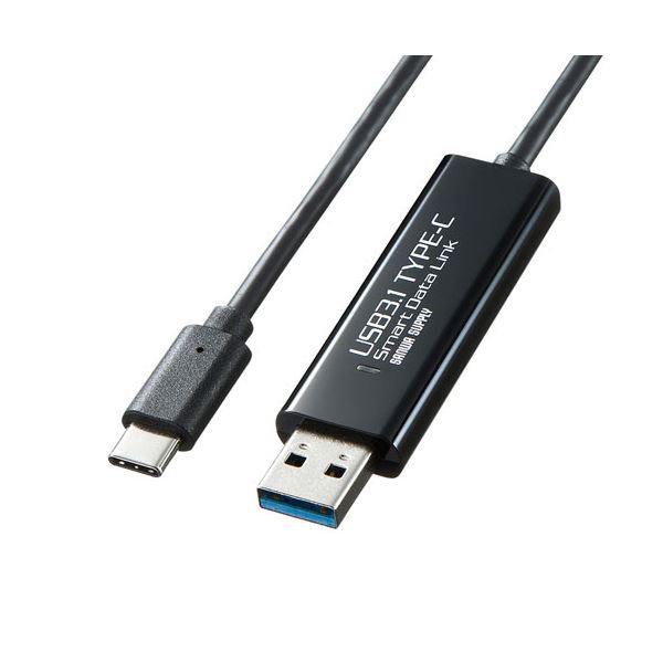 (まとめ）サンワサプライ薬物\u0026落っこちる相応うType-C繋がり有線テレビ(Mac/Windows相応う) 1.5m KB-USB-LINK51本【×3書き割り】[21]
