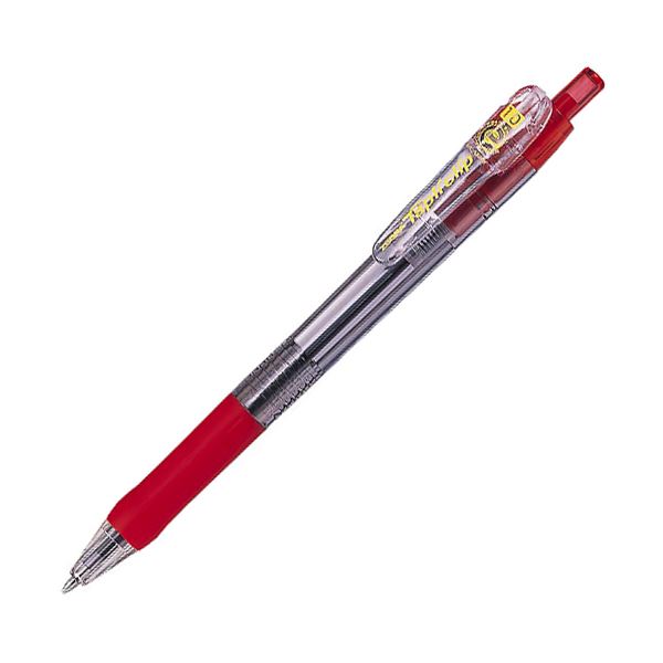 (まとめ) ゼブラ 油性ボールペン タプリクリップ 1.0粍 赤 BNB5-R 1本  【×100書き割り】[21]