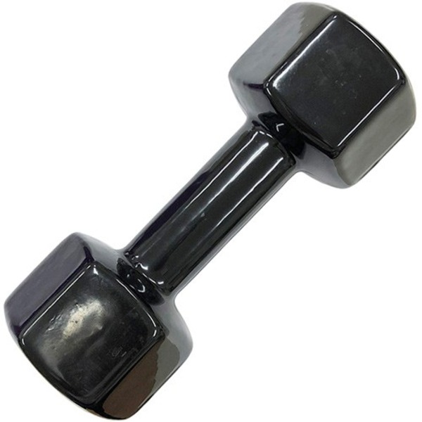色つや 鉄アレー/唖鈴 黒いこと【5kg×4本】 ビニール上塗り 防滑 防傷 転がりにくい遣りかた 〔運動競技設備 運動すること設備〕[21]