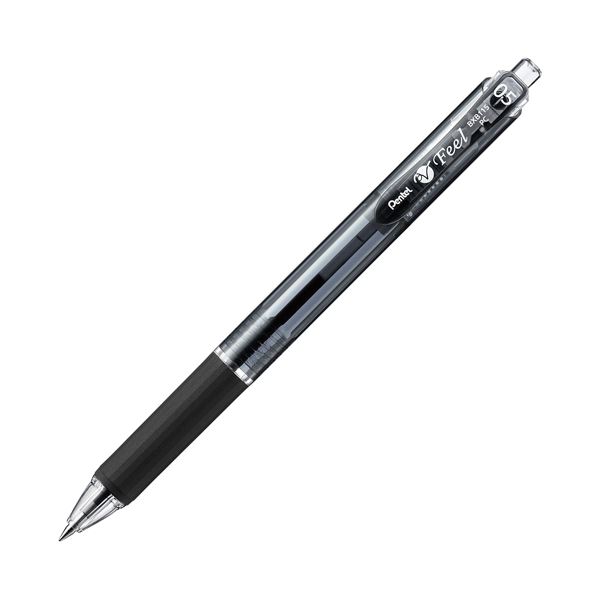 （まとめ） ぺんてる フィール0.5 C黒いこと軸 黒 BXB115-A 10本【×10書き割り】 [21]