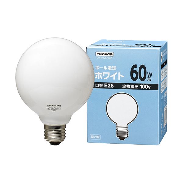 どんぶり鉢白熱電球 60W形 白いこと 【×10書き割り】[21]