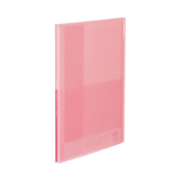 （まとめ）コクヨ クリヤーブック（Glassele） 固定式 A4タテ 10ポケット ライトピンク ラ-GL10LP 1冊 【×50セット】[21]