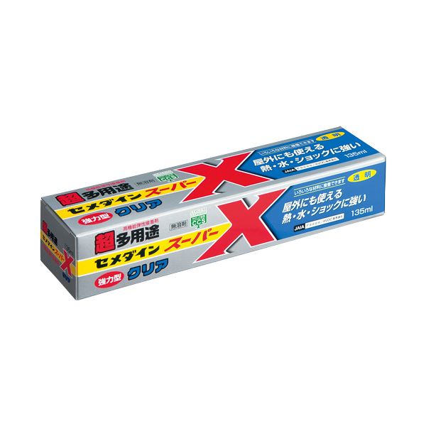 (まとめ) セメダイン スーパーX超多用途 クリア 135ml AX-041 1本 【&times;10セット】 [21]｜家具・インテリア雑貨　カグール